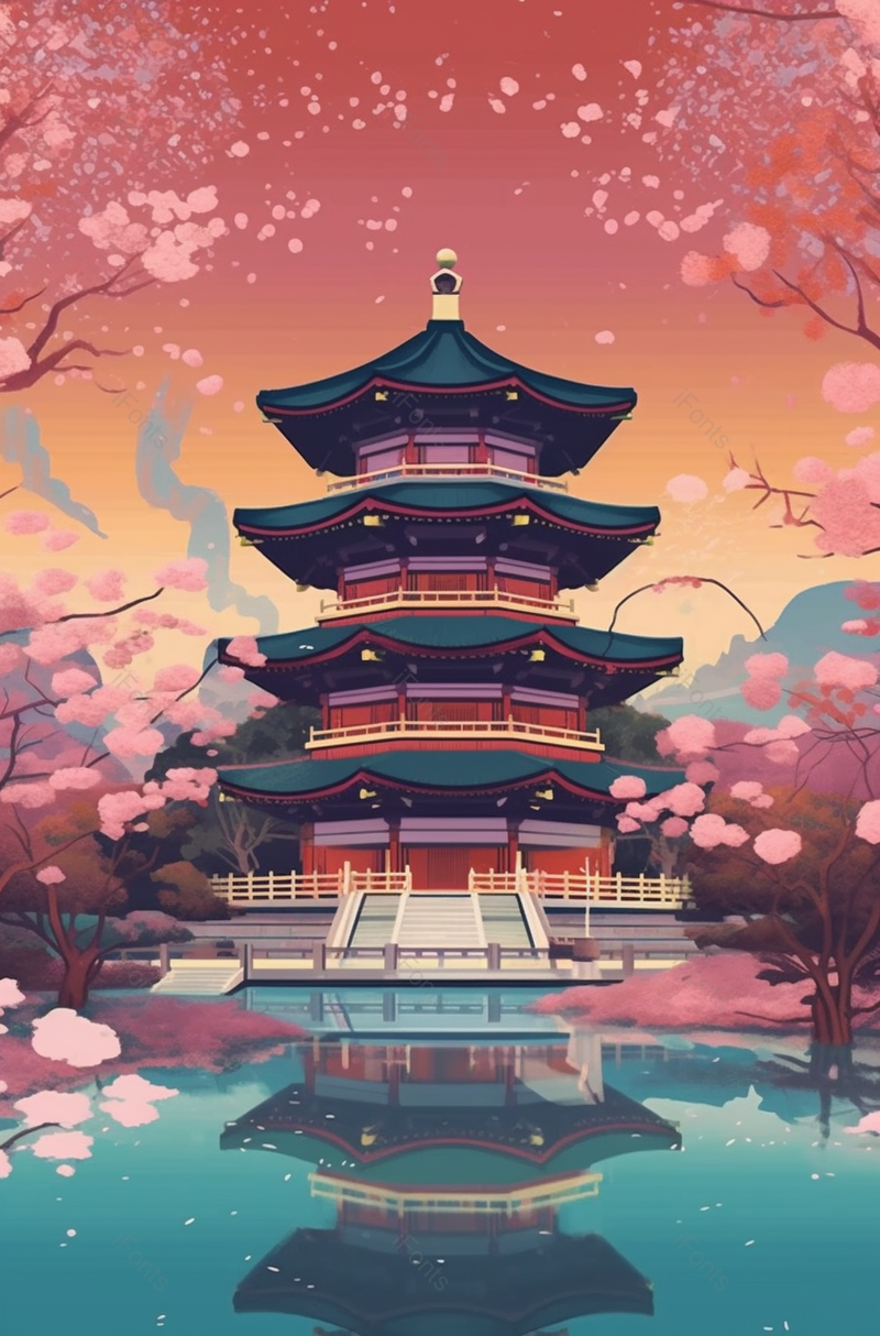 中国古代天坛祈年殿古风手绘建筑插画,插画/手绘图,插画/手绘图库,插画/手绘图下载,插画/手绘